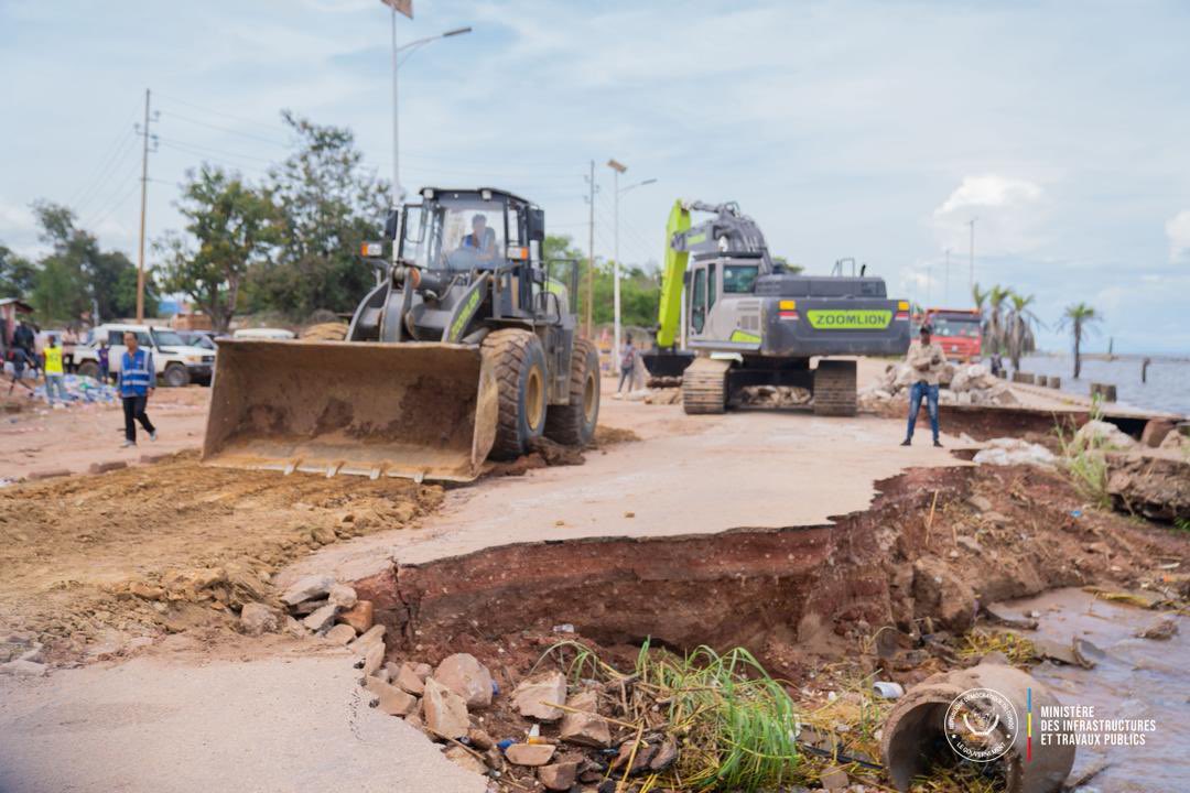 Tanganyika : travaux de réhabilitation routière en cours à Kalemie