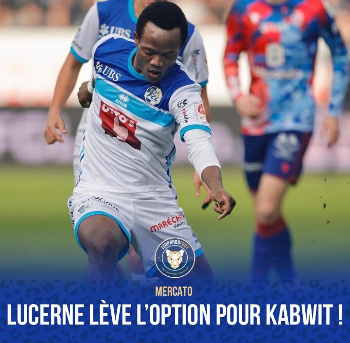Mercato : Le FC Lucerne officialise la signature définitive d’Oscar Kabwit